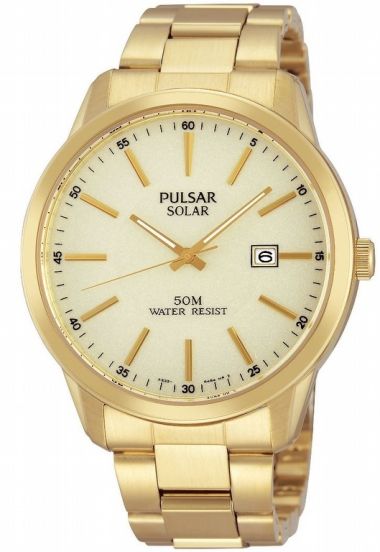 Pulsar Mens Gold Watch PX3026X1 RIP