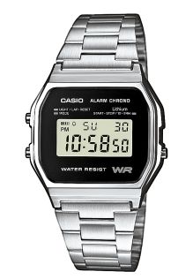 A158WEA-1EF Retro digitalklokke fra Casio - Casio Classic Retro Silver/Black - A158WEA-1EF