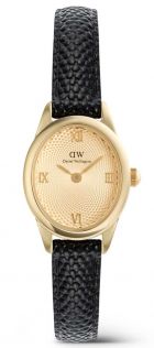 ADW00100897 Daniel Wellington Ophelia Mini Black Lizard Unitone Guilloché Gold DW00100897