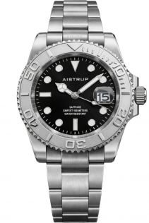 AIW8801 Aistrup Mens 100m Full Steel Sapphire 40mm