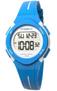 FIBEX19EN001 Dual tid barneklokke blå digital | FIBEX19EN001