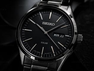 SNE527P1 Seiko Mens Solar Black Sapphire 40mm