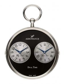 05826 PD03 Aerowatch Lepines Pocket Watch Quartz Dual-Time 05826 PD03