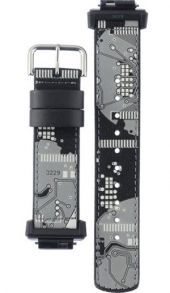 10618771 Grey Textile and Leather strap for Casio G-Shock GM-110 / GM-110NE-1A 10618771