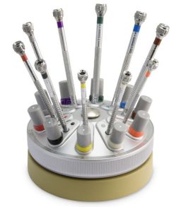 205950 Rotary Base with 10 Screwdrivers, 0.5 - 3.0 mm, with Spare Blades 205950