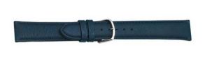 664318S Falkenlund Deluxe Beco Watch Strap Polo Blue Calf Leather 18mm Stainless Steel Buckle 664318S