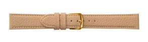 6661120G Falkenlund Deluxe Beco Watch Strap Imperator Beige Calf Leather 20mm Gold Plated Buckle 6661120G