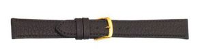 666222G Falkenlund Deluxe Beco Watch Strap Imperator Brown Calf Leather 22mm Gold Plated Buckle 666222G