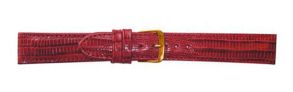 6701822G Falkenlund Deluxe Beco Watch Strap Teju Reddish Brown Calf Leather 22mm Gold Plated Buckle 6701822G