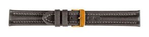 6821418G Falkenlund Deluxe Beco 18mm Watch Strap Arizona Sport Stainless Grey Gold Buckle 6821418G