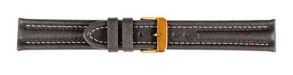 6821424G Falkenlund Deluxe Beco 24mm Watch Strap Arizona Sport Grey Gold Buckle 6821424G