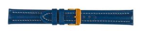 682318G Falkenlund Deluxe Beco 18mm Watch Strap Arizona Sport Blue Gold Buckle 682318G