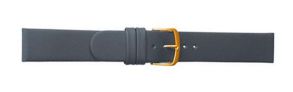 6851420G Falkenlund Deluxe Beco Watch Strap Classic Grey Calf Leather 20mm Gold Plated Buckle 6851420G