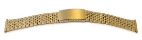 697106 Falkenlund Deluxe Beco Watch Strap Stainless Steel Elegance PVC Gold 18mm 697106