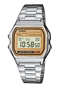 A158WEA-9EF Casio Classic Retro Silver/Gold - A158WEA-9EF