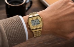 ABL-100WEG-9AEF Casio Golden Digital Bluetooth Step Tracker 38mm