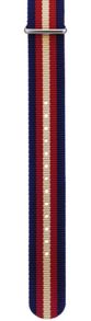 ANATO20BRHRB IHS 20mm Black Red White Nato strap NATO20BRHRB