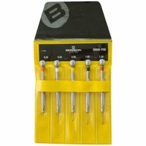219104 Bergeon set of 5 screwdrivers for watches with steel blades 0,5 - 1,2 mm 30080