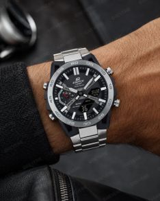 ECB-2000D-1AEF Casio Mens Steel Carbon Solar 47mm