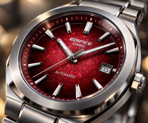 EFK-200D-4AER Casio Mens Red Steel Sapphire Automatic 38mm