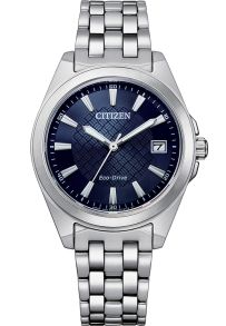 EO1210-83L Citizen Ladies Solar Energy Steel Blue Sapphire 33mm