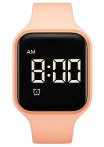 FIBEX15V07 Mindfulness for barn ferskenfarget stilleklokke | FIBEX15V07