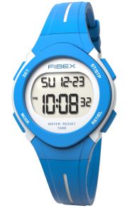 FIBEX19EN001 Dual tid barneklokke blå digital | FIBEX19EN001