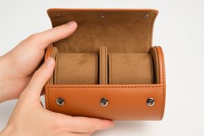 FWR-L3 Falkenlund Leather 2 Slot Watch Roll