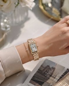 HGG002P1 Seiko Rosegolden Roman Rectangular Ladies 22mm