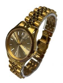 Out29 Carrie Taylor 32mm Golden Classic Date Sapphire CTW501 Outlet (Returned/Pre-owned)