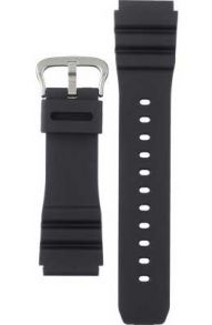 10622684 Black Resin Strap for Casio Classic MDV-107-1A, MDV-107-1A1VEF / MDV-107-1A3VEF 10622684