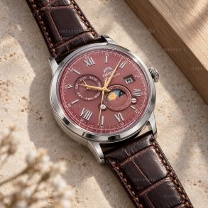 RA-AK0807R Orient Mens Red Moon Phase Automatic 41mm