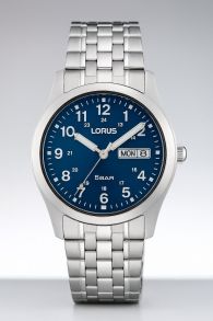RXN77DX9 Lorus Mens Day-Date Stainless Steel