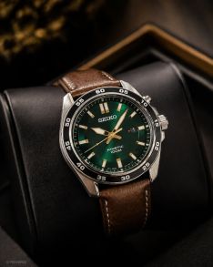 SKA791P1 Seiko Mens Kinetic Green Dial 43mm