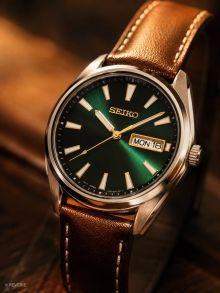 SUR449P1 Seiko Mens Classic Green Leather 40mm