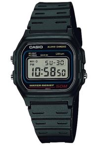 W-59-1VQES Casio digitalklokke i sort - Casio Classic W-59-1VQES