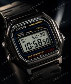 W-59-1VQES Casio digitalklokke i sort - Casio Classic W-59-1VQES