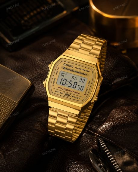 Casio Golden Retro Digital Watch Unisex 36mm