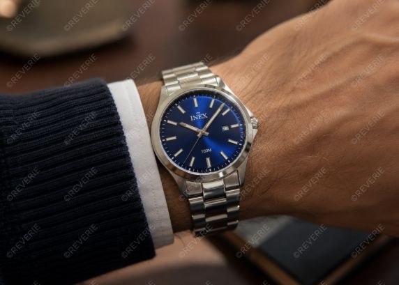 Inex Mens Blue Steel Classic 40mm