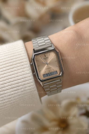 Casio Unisex Ana-Digi Bronze Retro 29mm