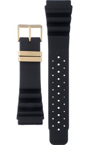 Citizen Rubber Strap 24mm with Gold Clasp 59-S54495*232
