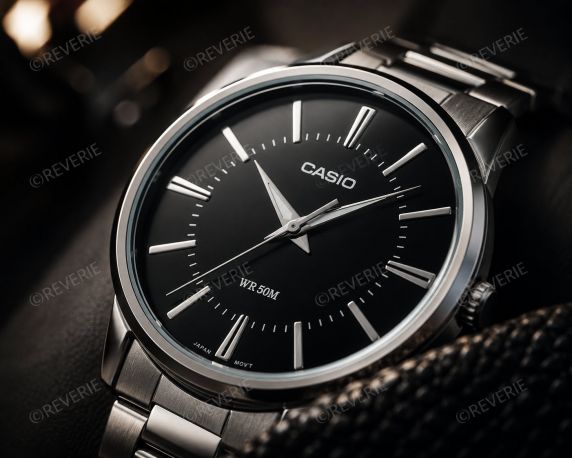 Casio Mens Classic Steel Black 40mm
