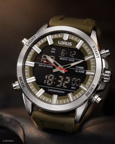 Lorus Mens Analog Digital Sport 45mm
